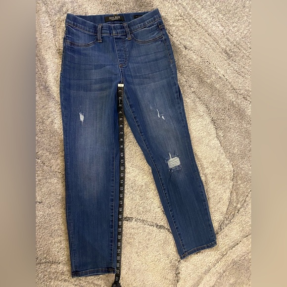 Judy Blue Boyfriend Fit Distressed Elastic Waistband Jeans Size 5/27 - Picture 4 of 7